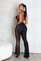 Osaka Crochet Halter Neck Jumpsuit